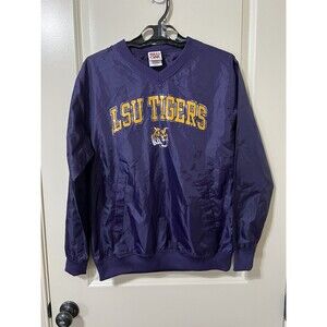 Red Oak Sportswear, LSU Tigers, Long Sleeve Polyester Pullover Men’s Size Small